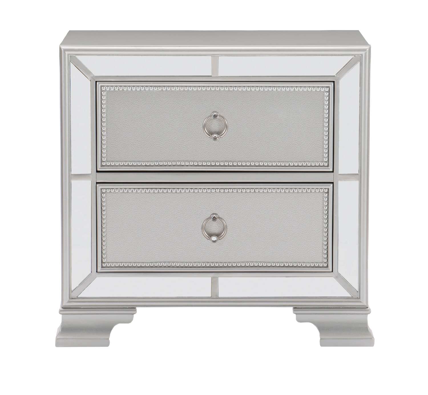 Avondale Silver Wooden Night Stand 1646
