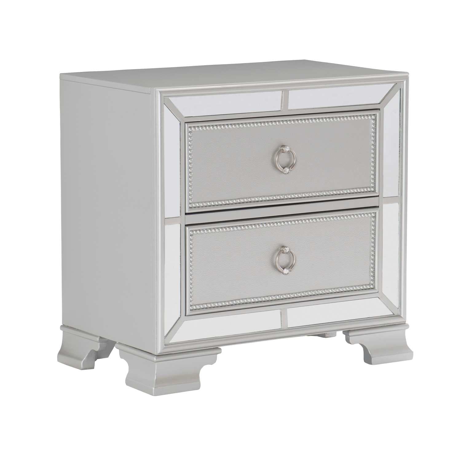 Avondale Silver Wooden Night Stand 1646