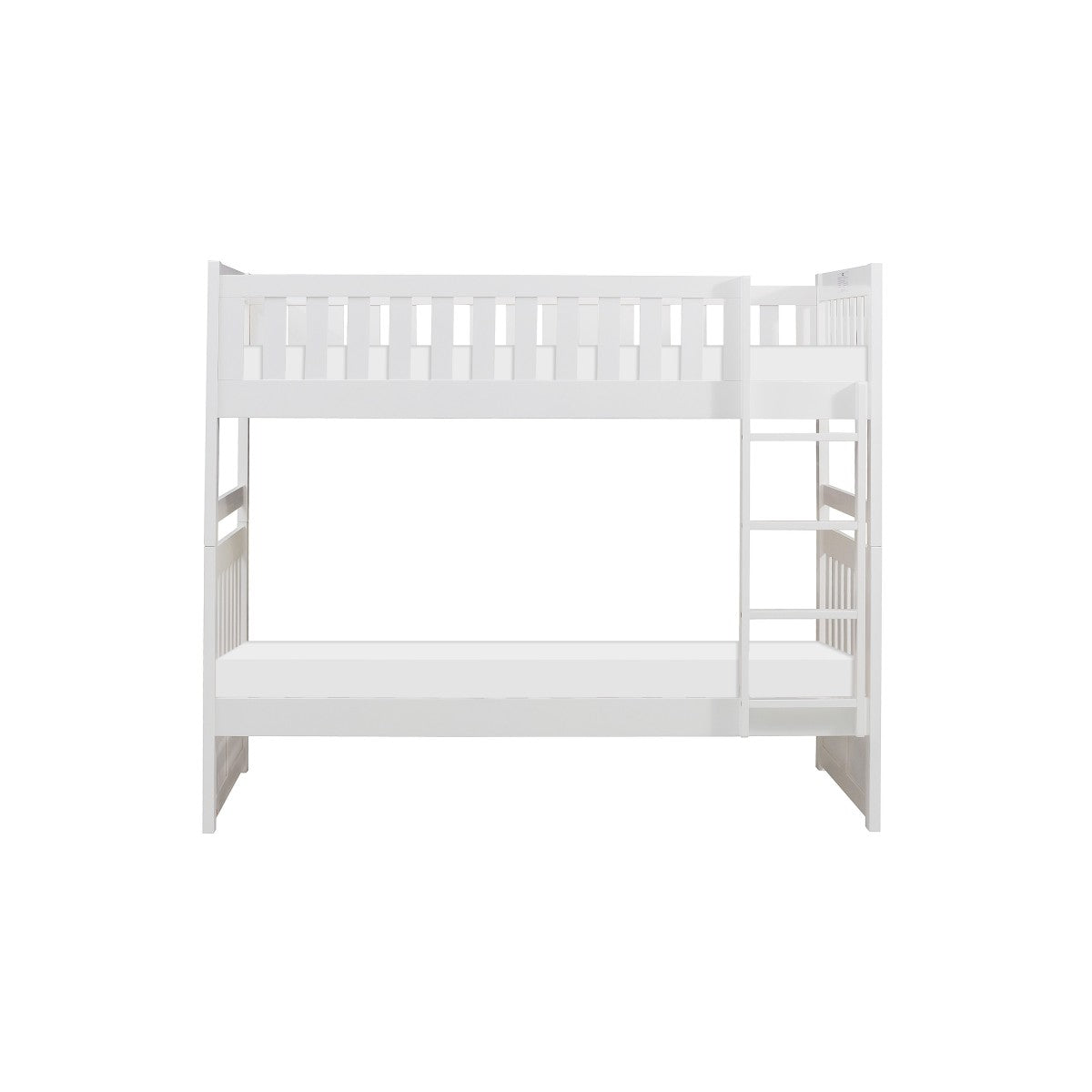 White Galen Twin Bunk Bed B2053W