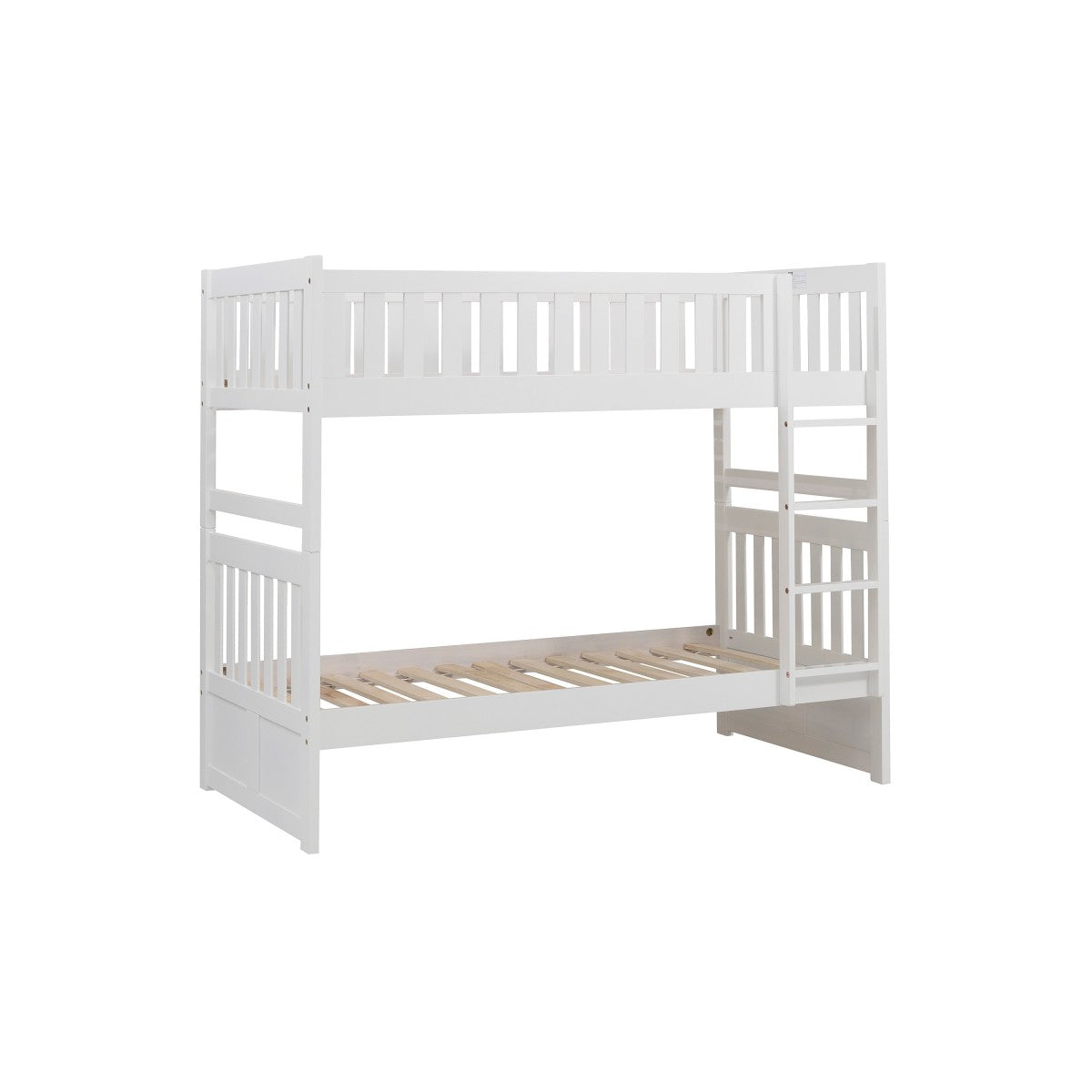 White Galen Twin Bunk Bed B2053W