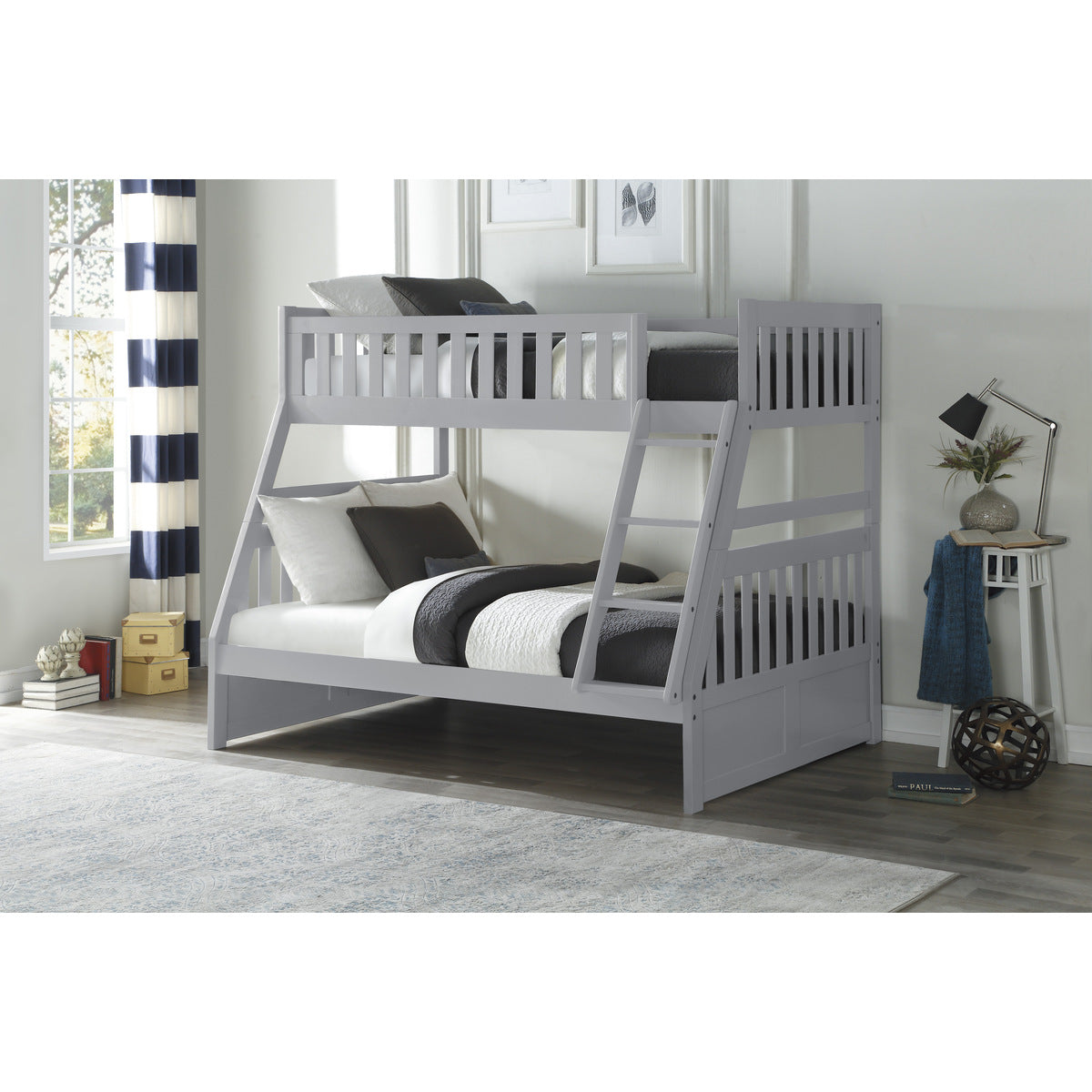Orion Corner Twin Full Bunk Bed B2063TF-1
