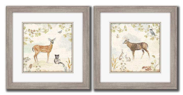 Woodland Wreath I & II Set of 2