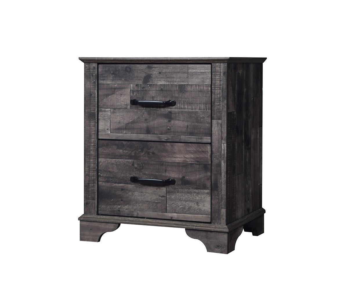 Beckett Wooden Night Stand Dark Brown 90237