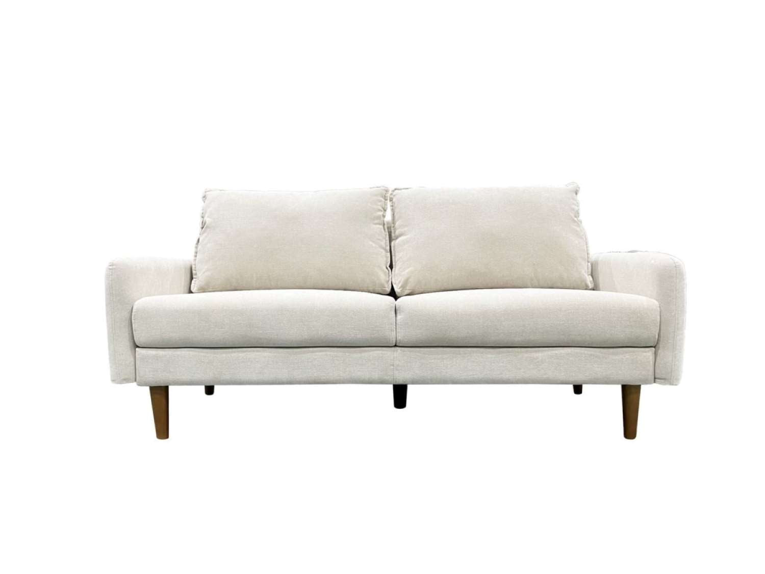 Beige fabric sofa