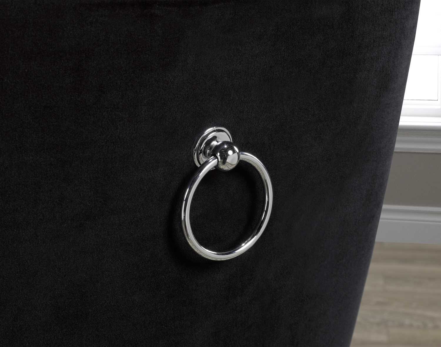 Black Dining Chair W/ Chrome Legs Set Of 2 F459-BK