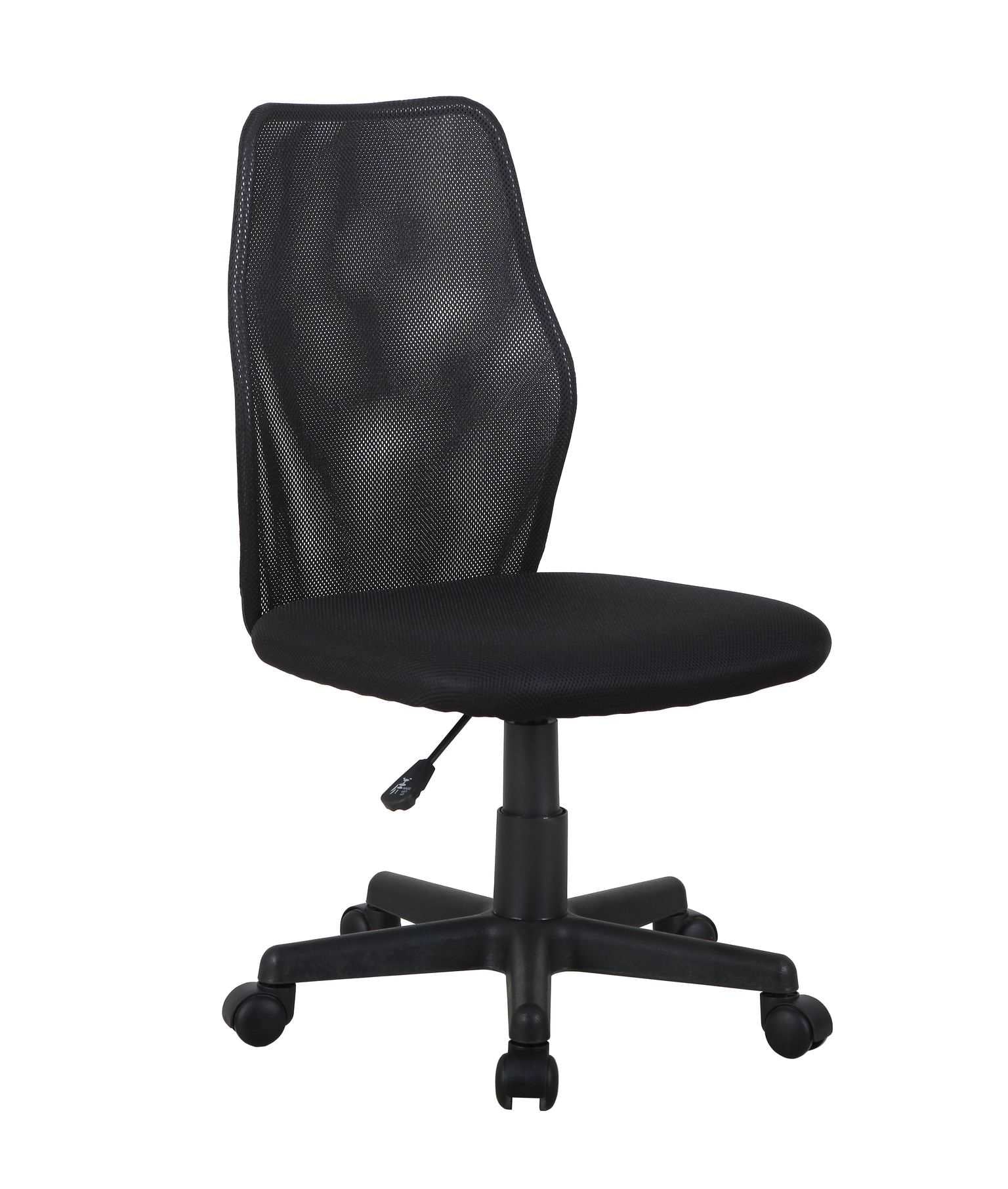 Black Fabric Swivel Office Chair - 8373-BLK