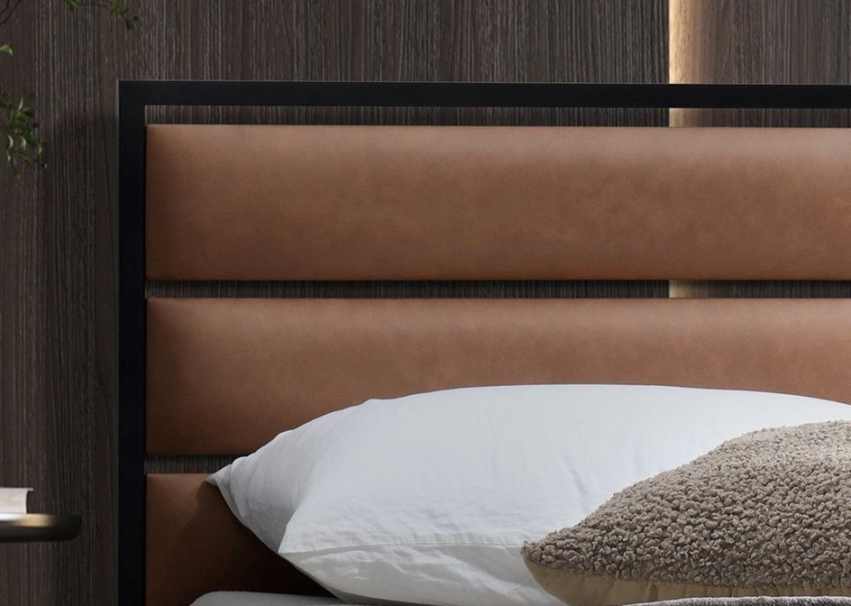 Black Platform Metal Bed 5335