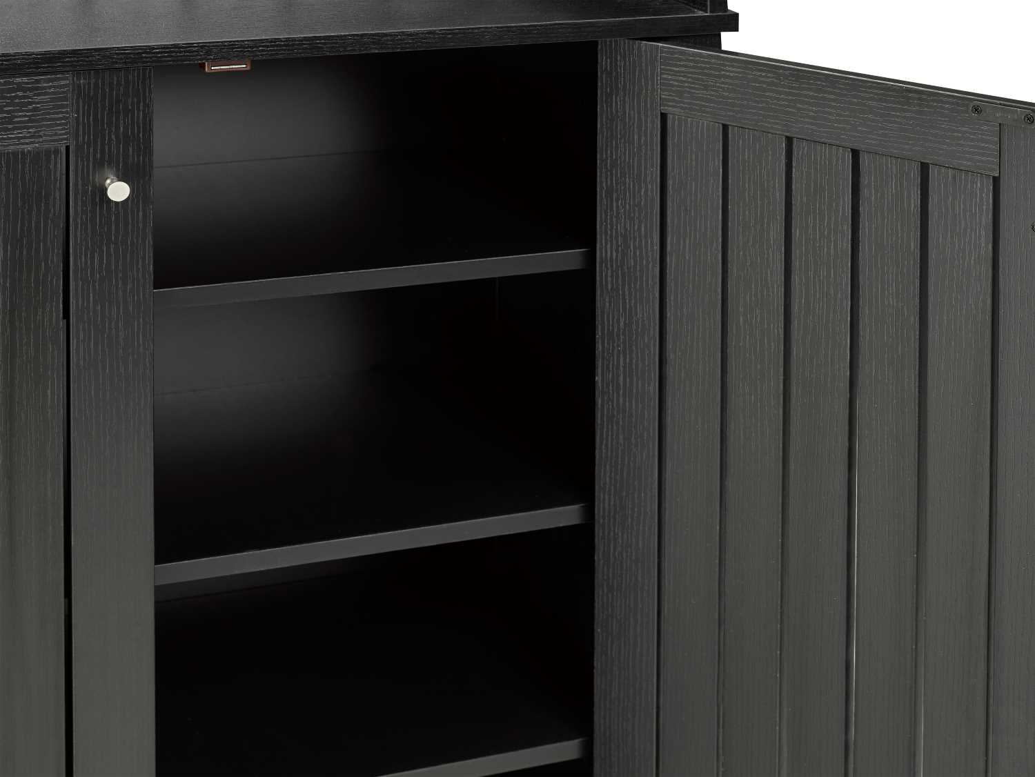 Black Shoe Cabinet - 151154-BLK