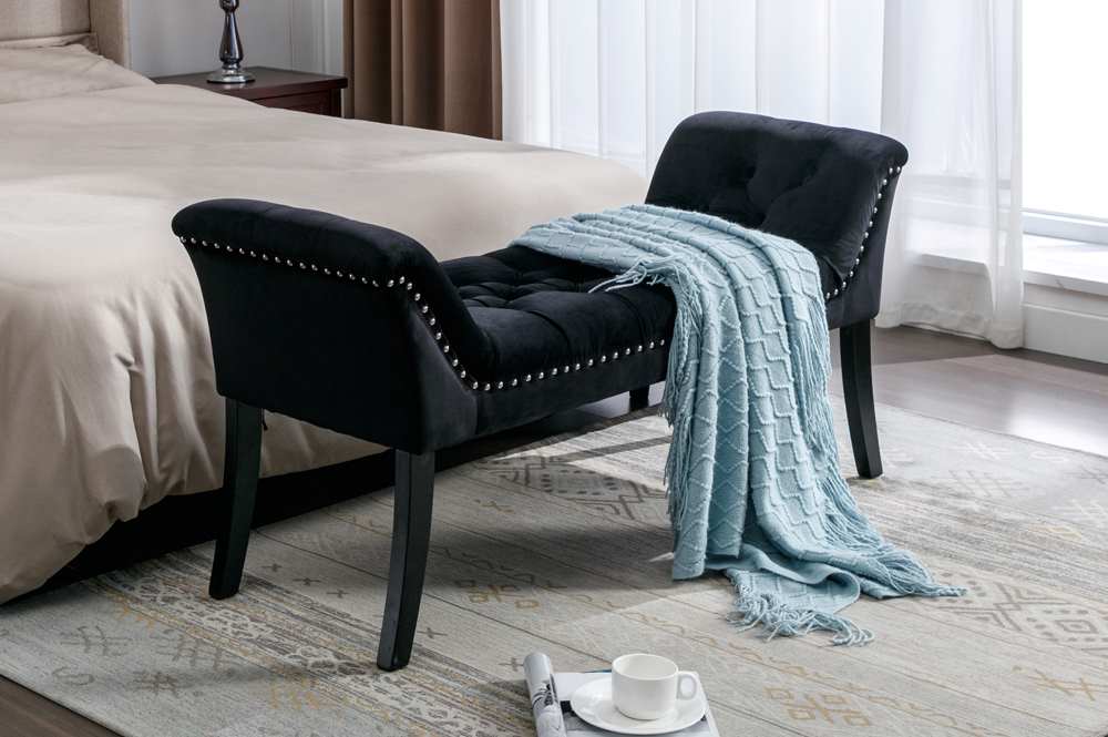 Black Velvet Bench 818