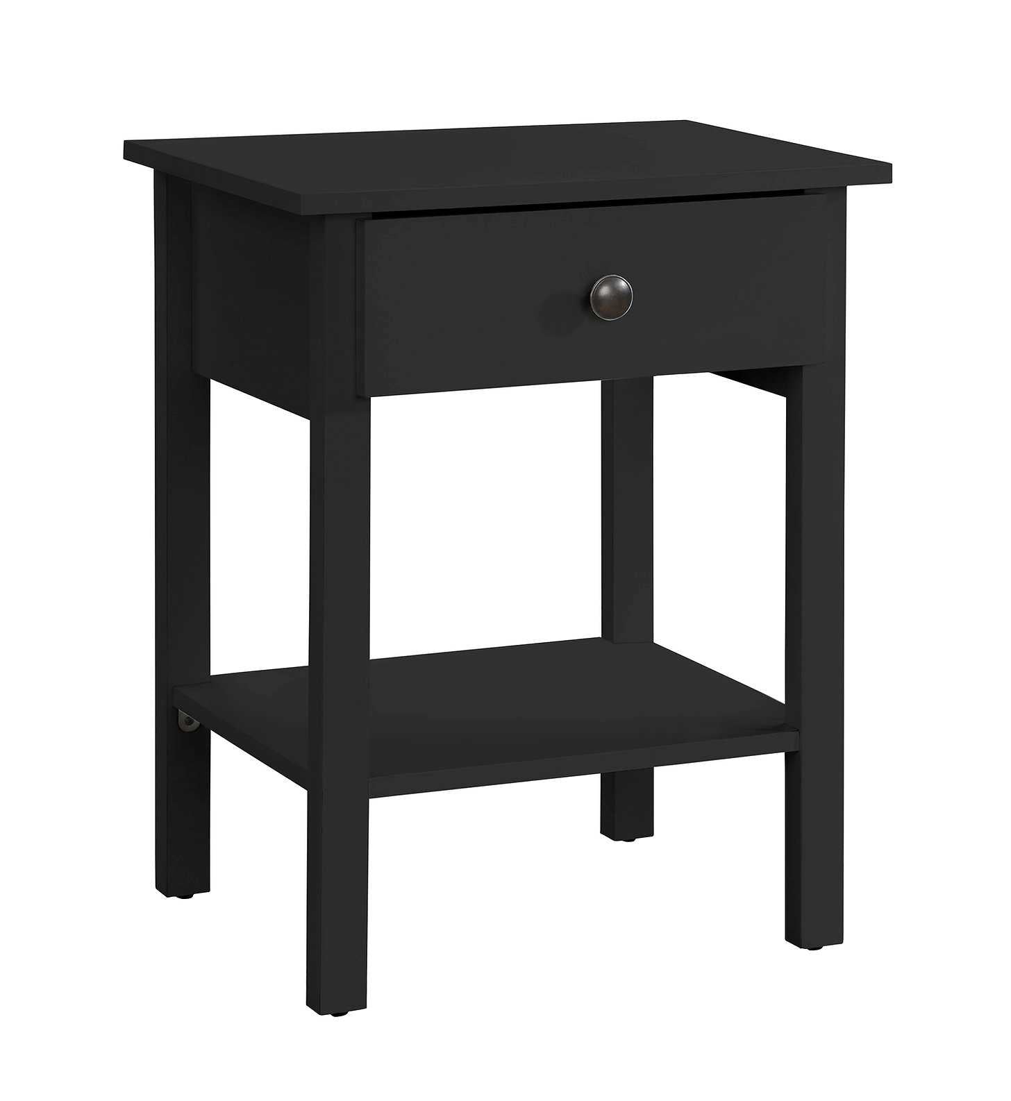 Black Wooden Night Stand 3430