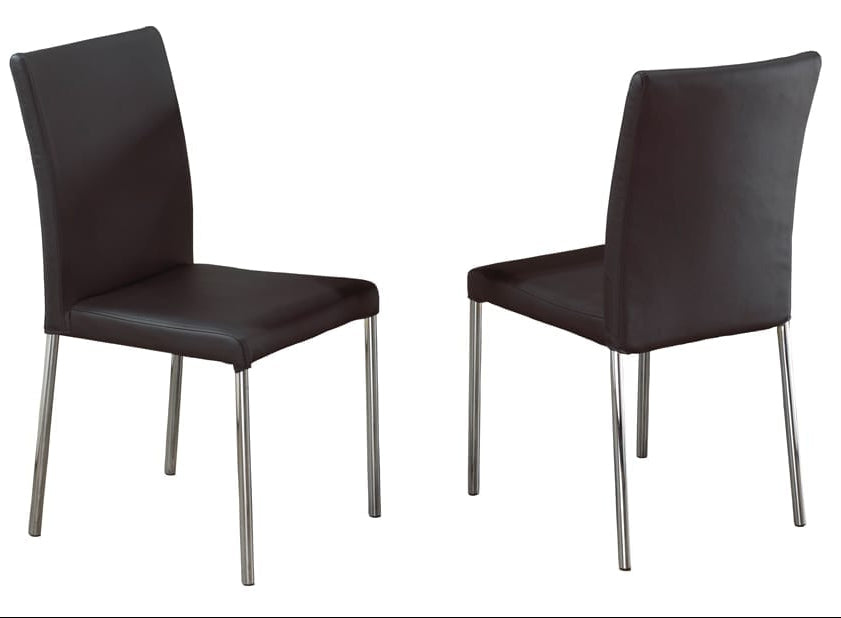 Black Dining Chairs Set of 2 T 3401