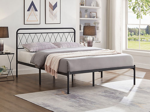 Black Platform Metal Frame 152