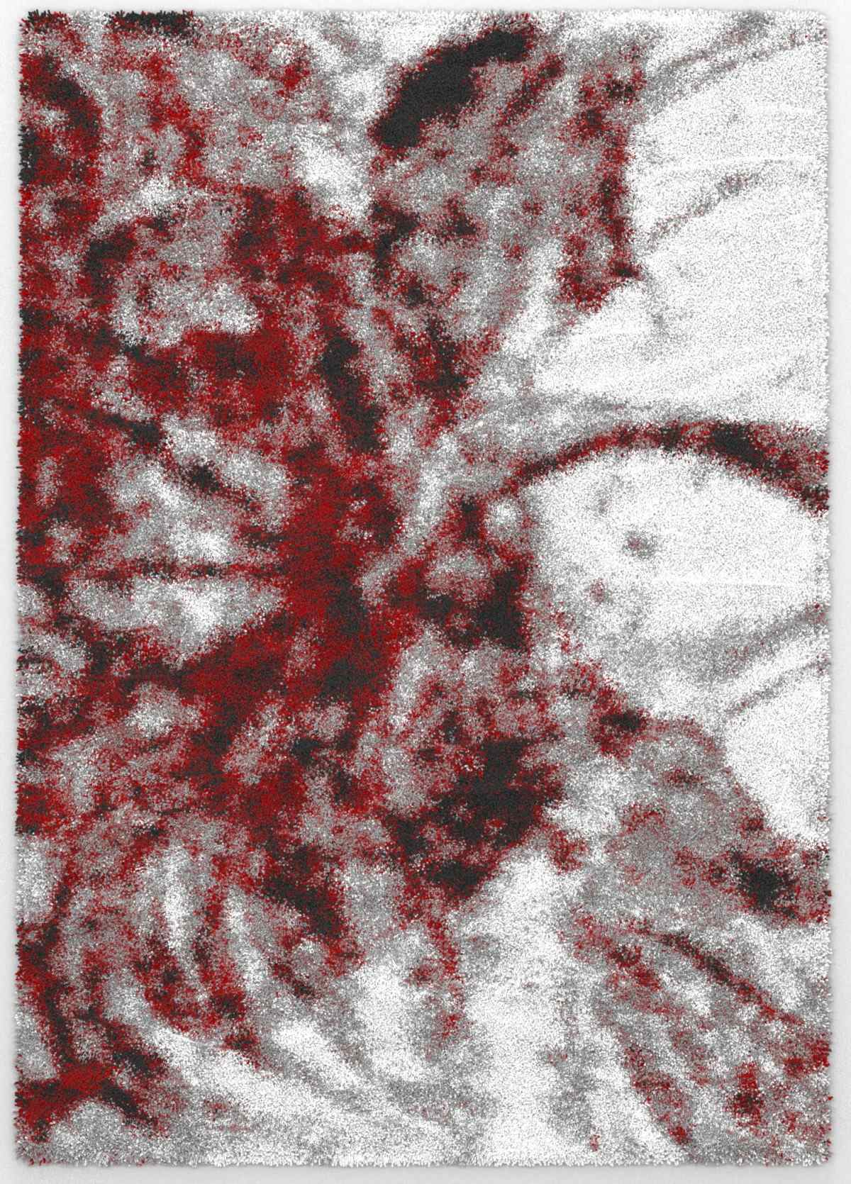 Boston Rugs Collection Grey - Red P841A