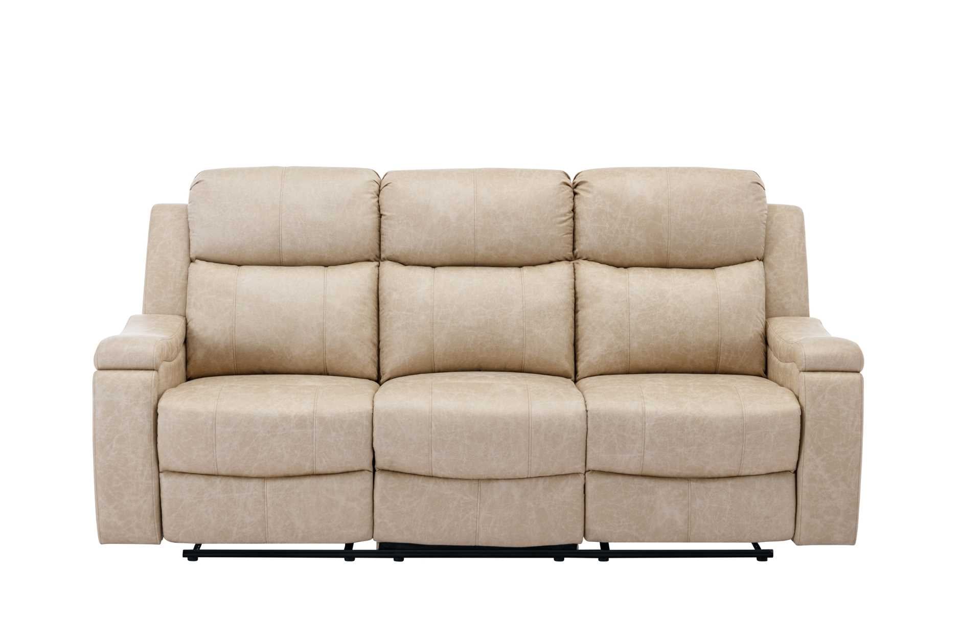 Bradford Reclining Collection Polished Microfiber Neutral Buff Tone 99990