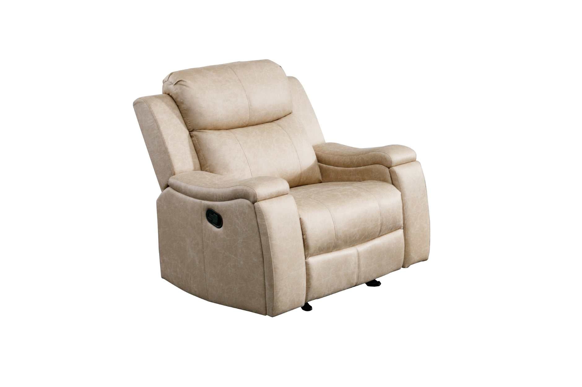 Bradford Reclining Collection Polished Microfiber Neutral Buff Tone 99990