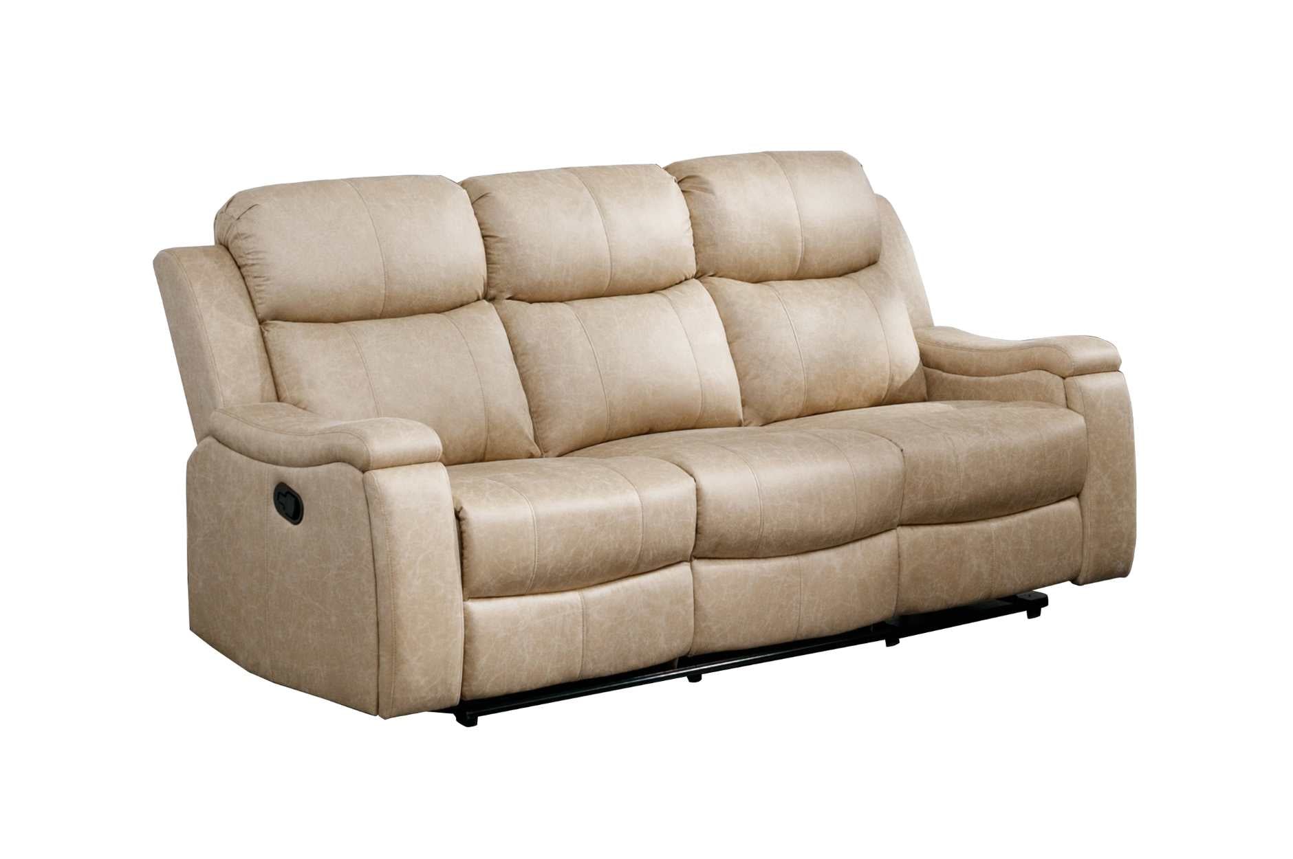 Bradford Reclining Collection Polished Microfiber Neutral Buff Tone 99990