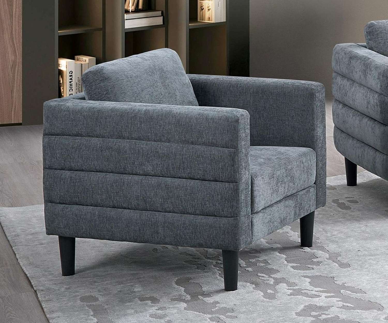 Brayden Charcoal Grey Fabric Chair  U521