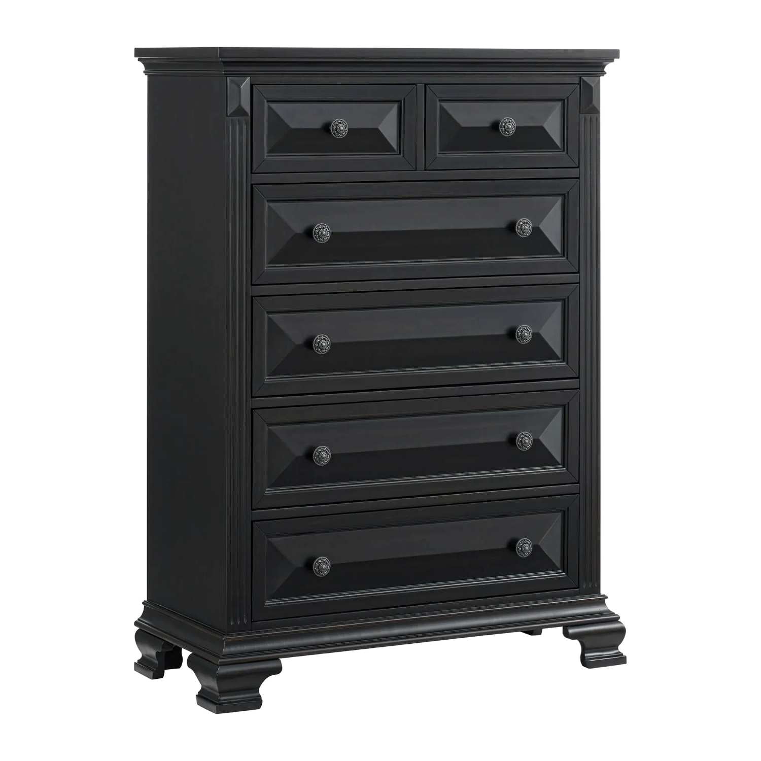 Bridgestone Black Wooden Bedroom Set
