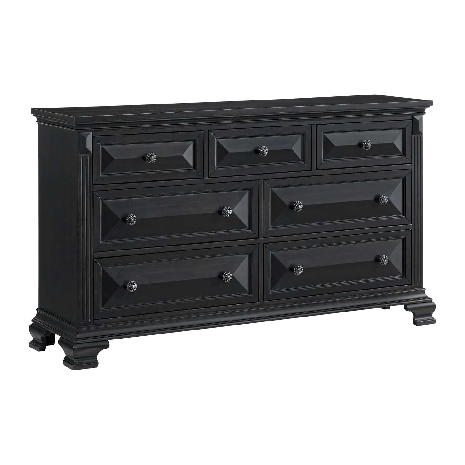 Bridgestone Black Wooden Bedroom Set
