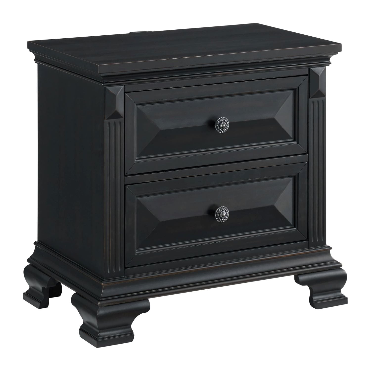 Bridgestone Black Wooden Bedroom Set