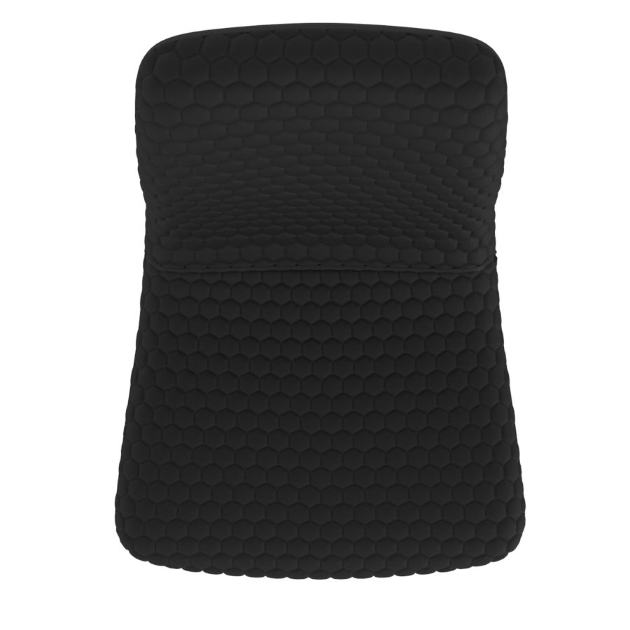 Brixx Dining Chair, Set of 2, in Black Faux Leather and Black 202-083