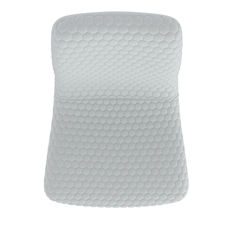 Brixx Dining Chair, Set of 2, in Light Grey Faux Leather and Black 202-083