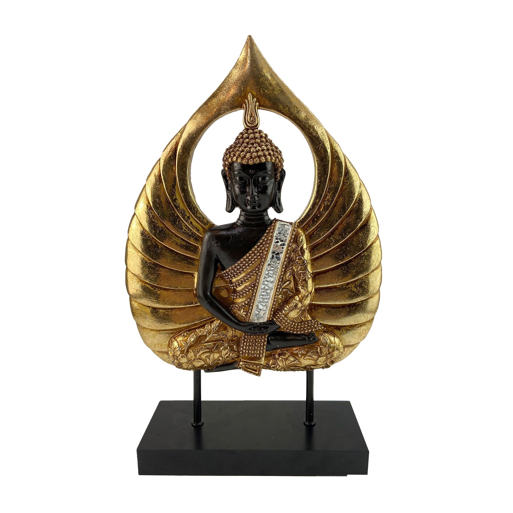 Buddha In Golden Leaf