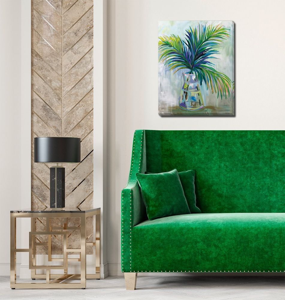 Palm Leaves 1 Canvas Art 16" x 20"