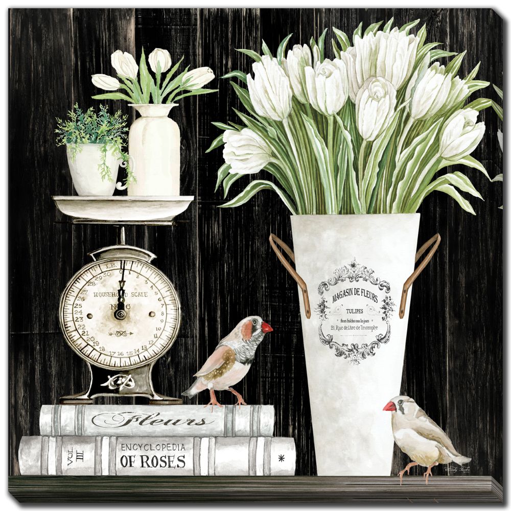 Tulips And Scales Canvas Art 24" x 24"