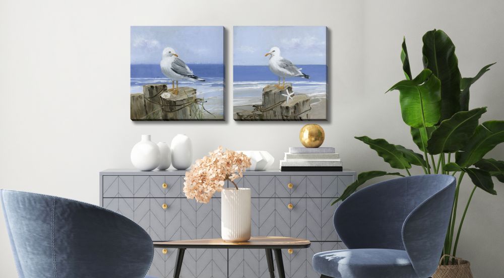 Keeping Watch Set of 2 Canvas Art