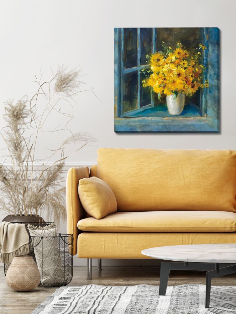 Sunny Windowsill Canvas Art 24" x 24"