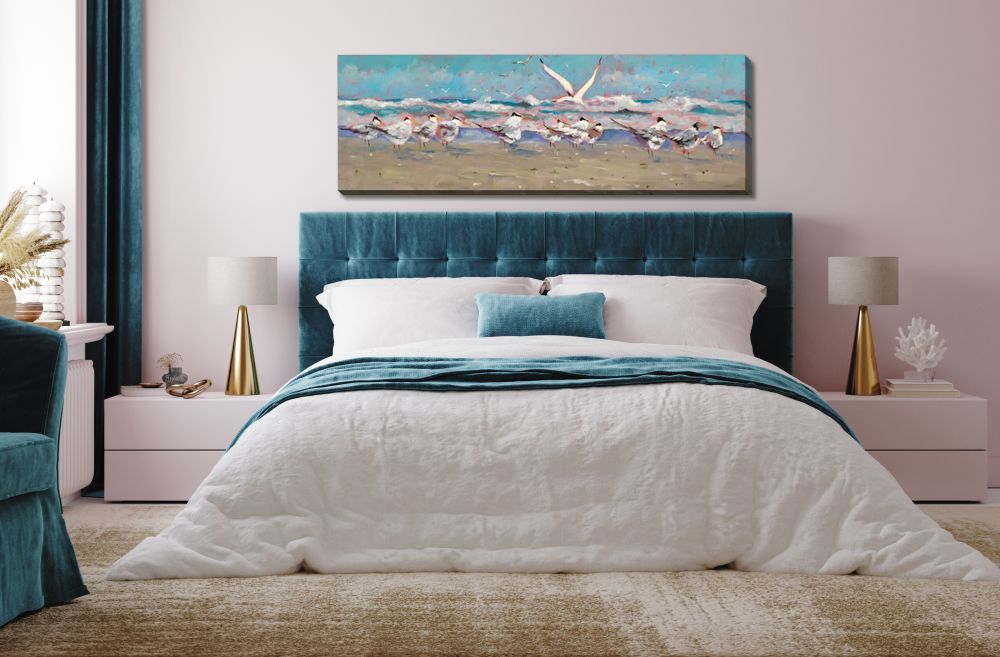 Late Arrivals Canvas Art 20" x 60"