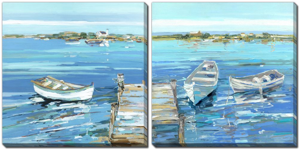 Serenity Row Set of 2 Canvas Art