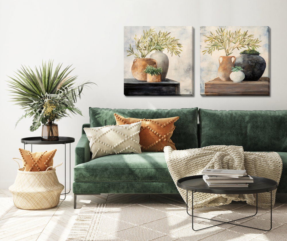 Calm Still Life 2 PC canvas art