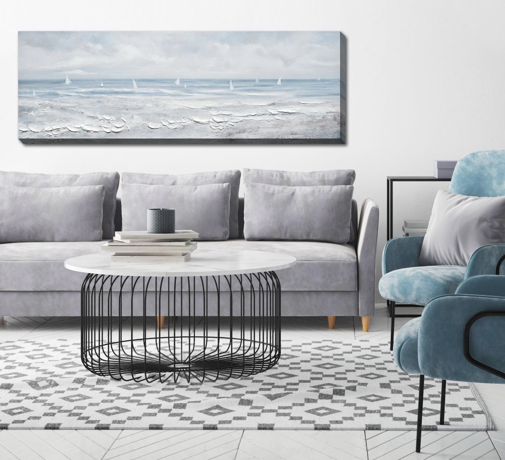 Playing in the Wind Canvas Art 20" x 60"
