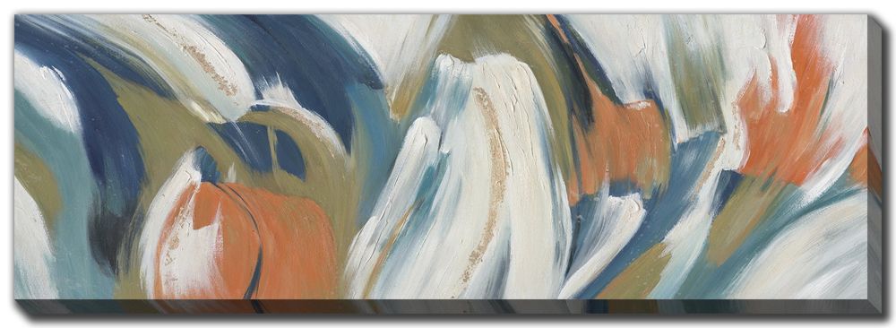 Orange Field Canvas Art 20" x 60"