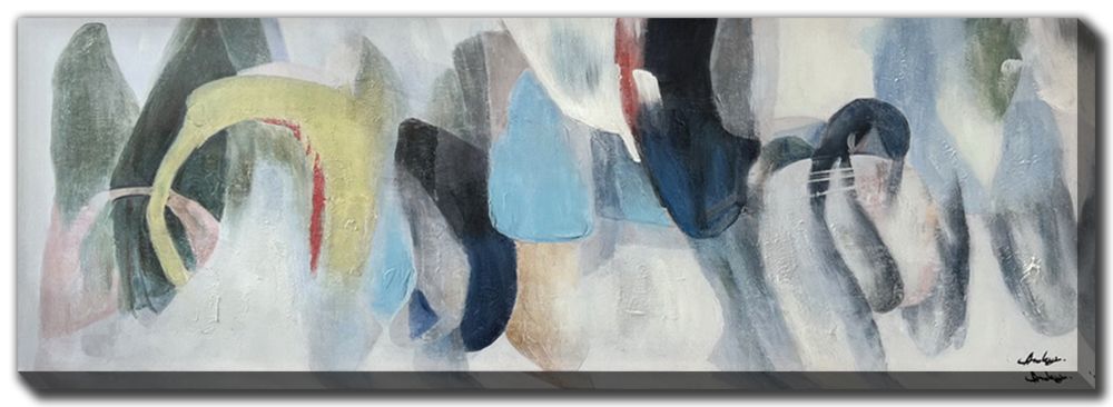 Abstract Dance Canvas Art 20" x 60"