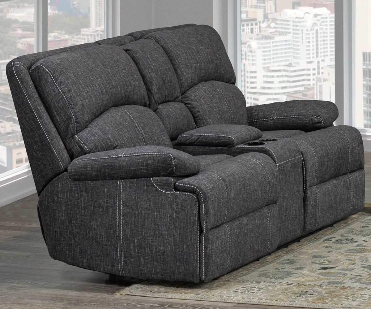 Caera Fabric Power Recliner Loveseat Grey SA2200