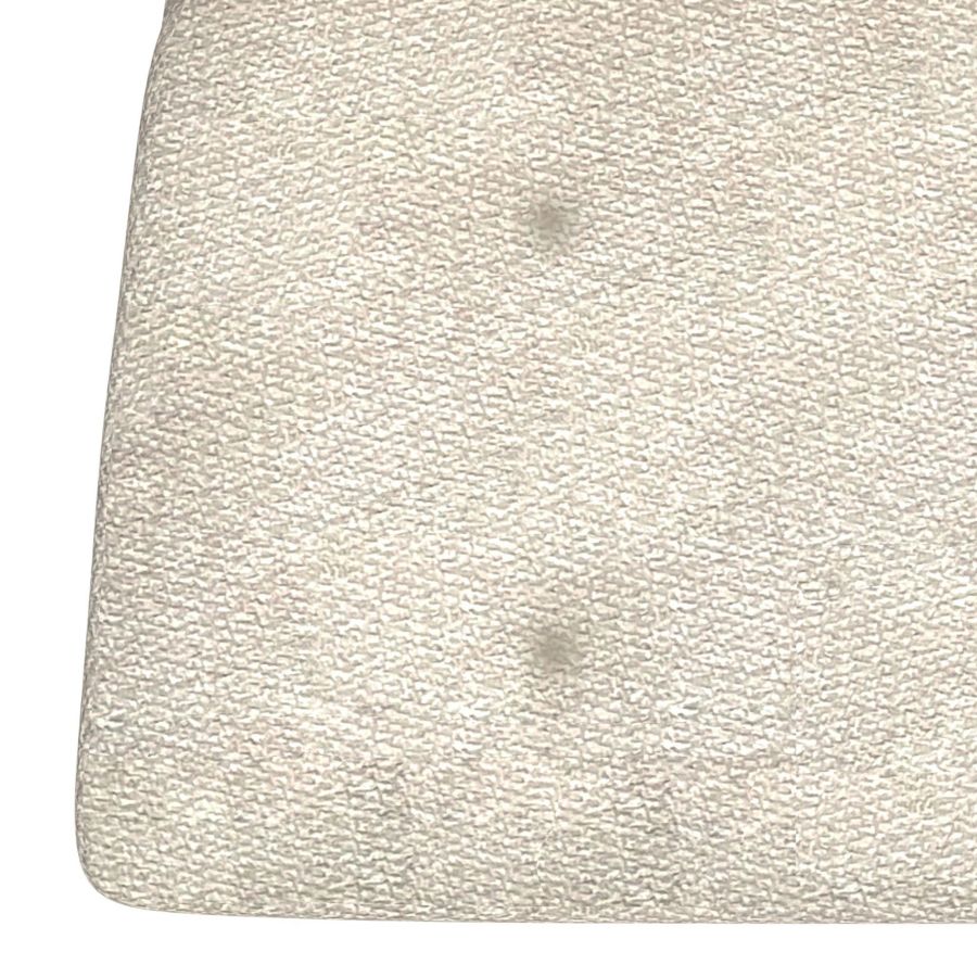 Caleb Accent Chair in Beige Fabric and Black 403-091 (OPEN BOX)