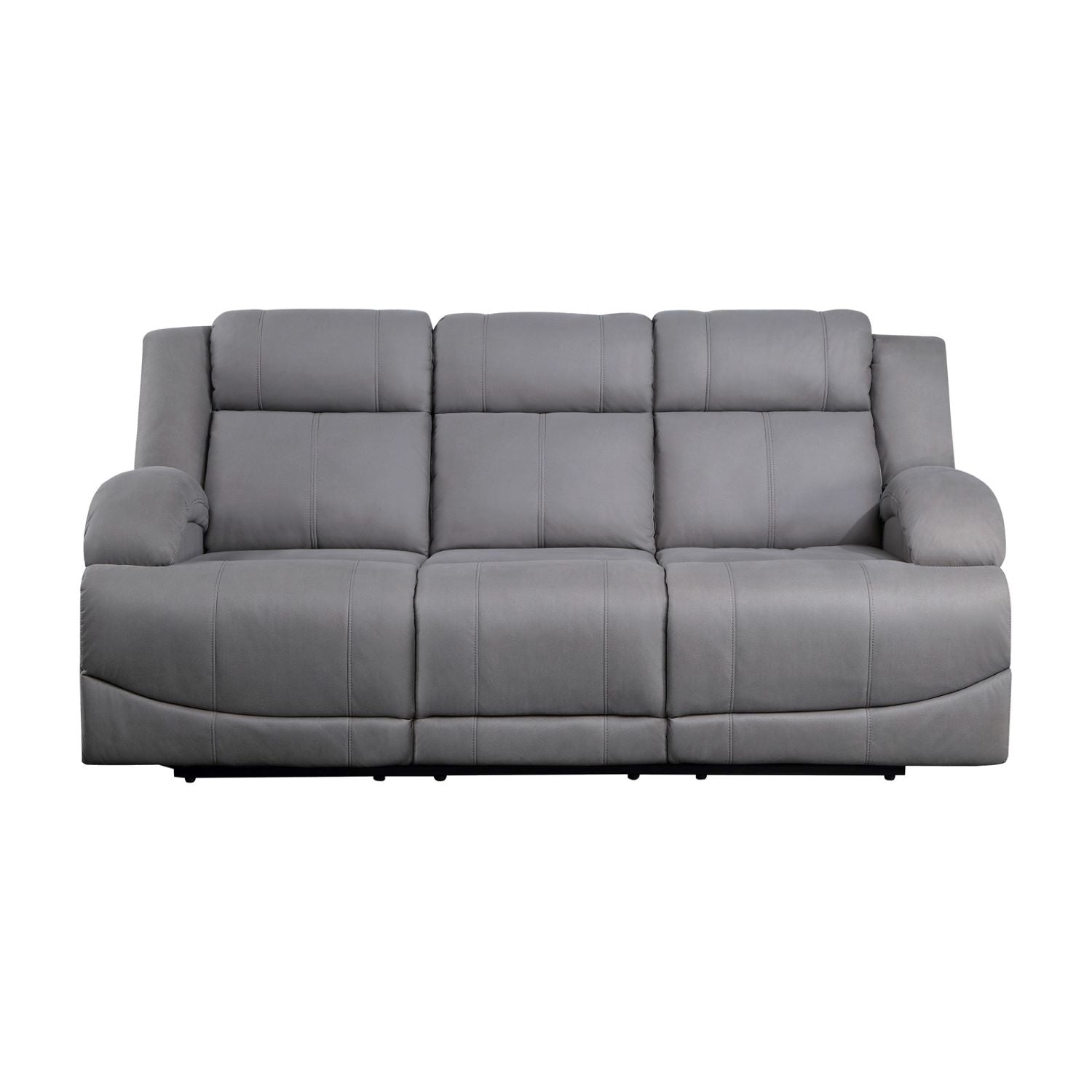 Camryn II Grey Soft Polished Microfiber Fabric Power Recliner Set 99207