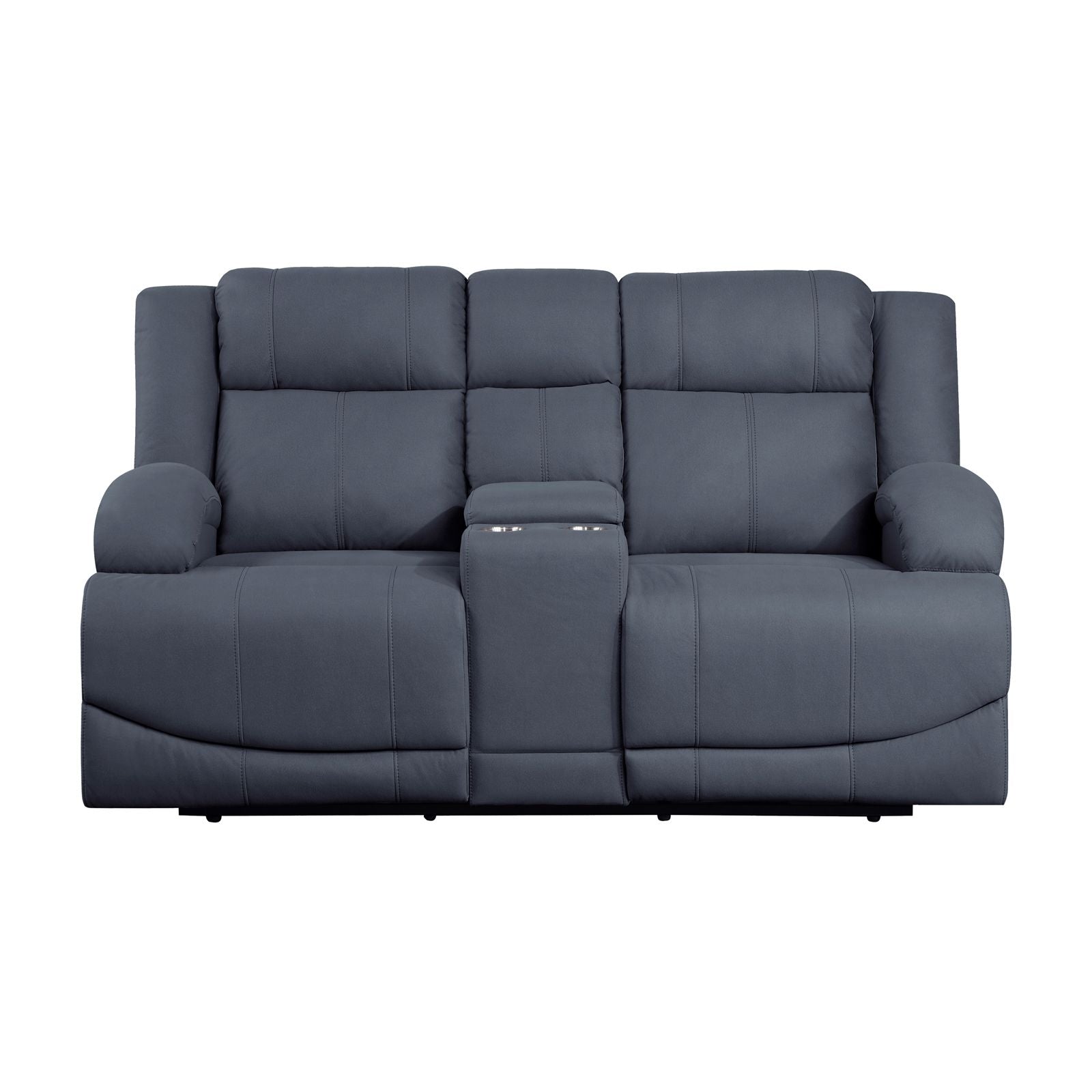 Camryn II Blue Soft Polished Microfiber Fabric Power Recliner Set 99207P-BLU