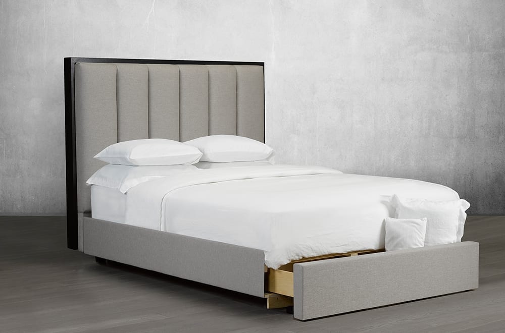 Canadian Made Lofty Vertical Tufted Panels Bed 131
