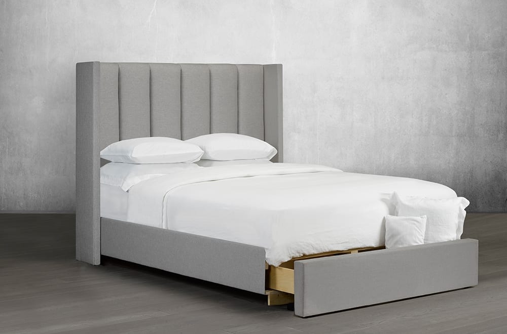 Canadian Made Lofty Vertical Tufted Panels Bed 151
