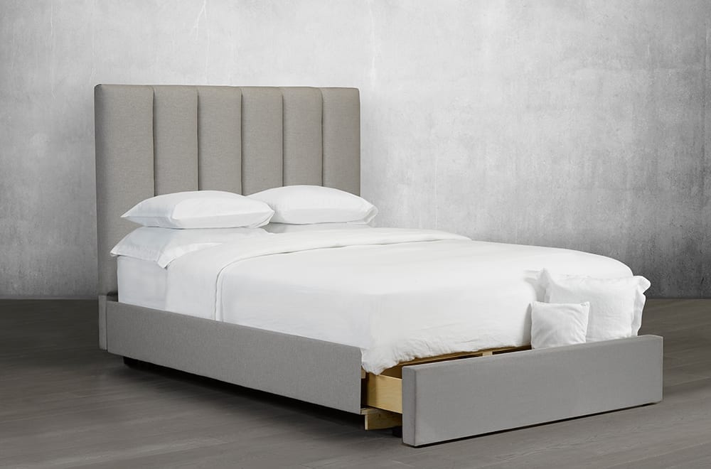 Canadian Made Lofty Vertical Tufted Panels Bed 153