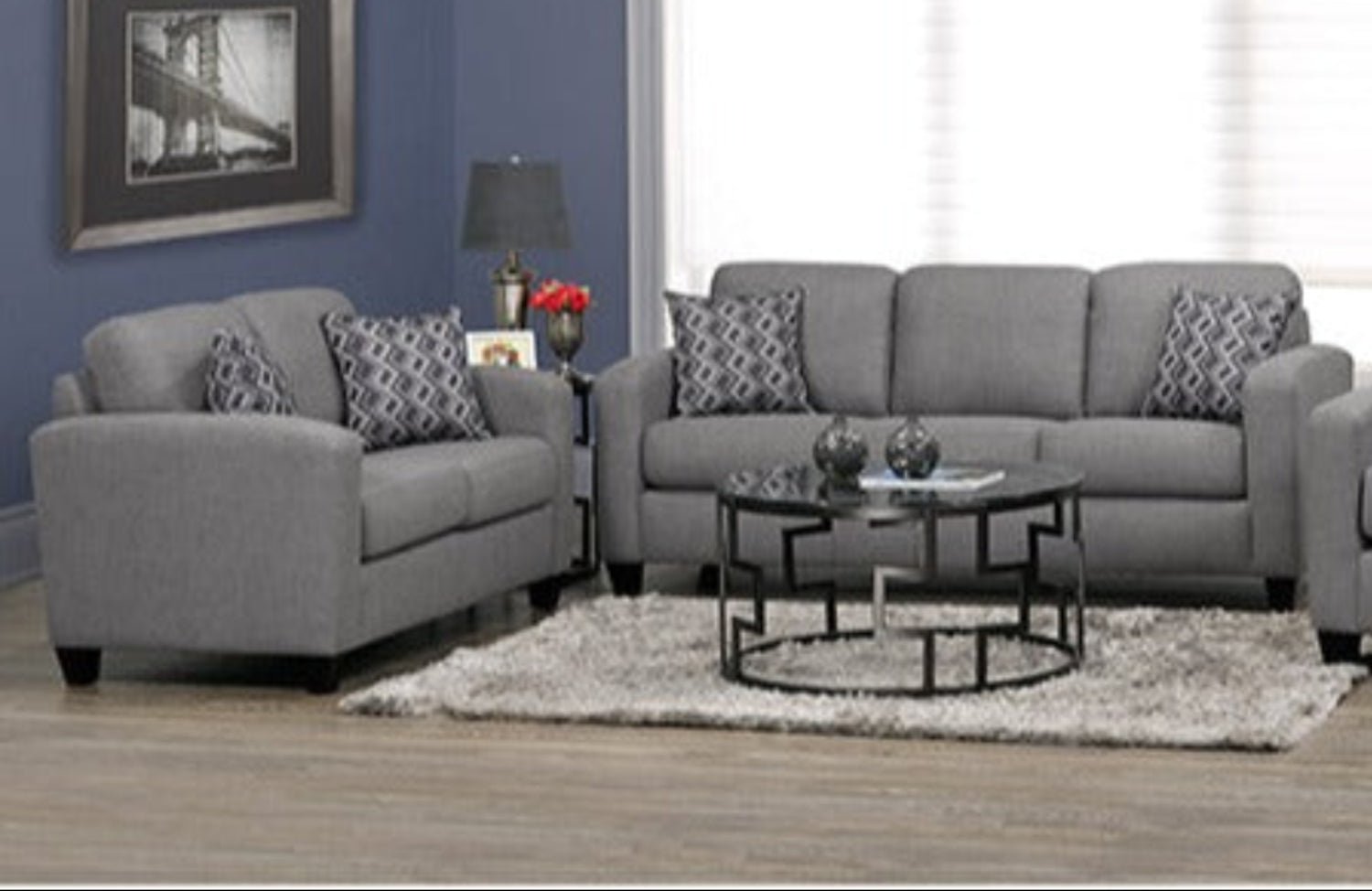 Canadian Made Sofa Lyons Charcoal 1775
