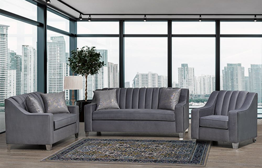 Canadian Made Velva Grey Loveseat 2241