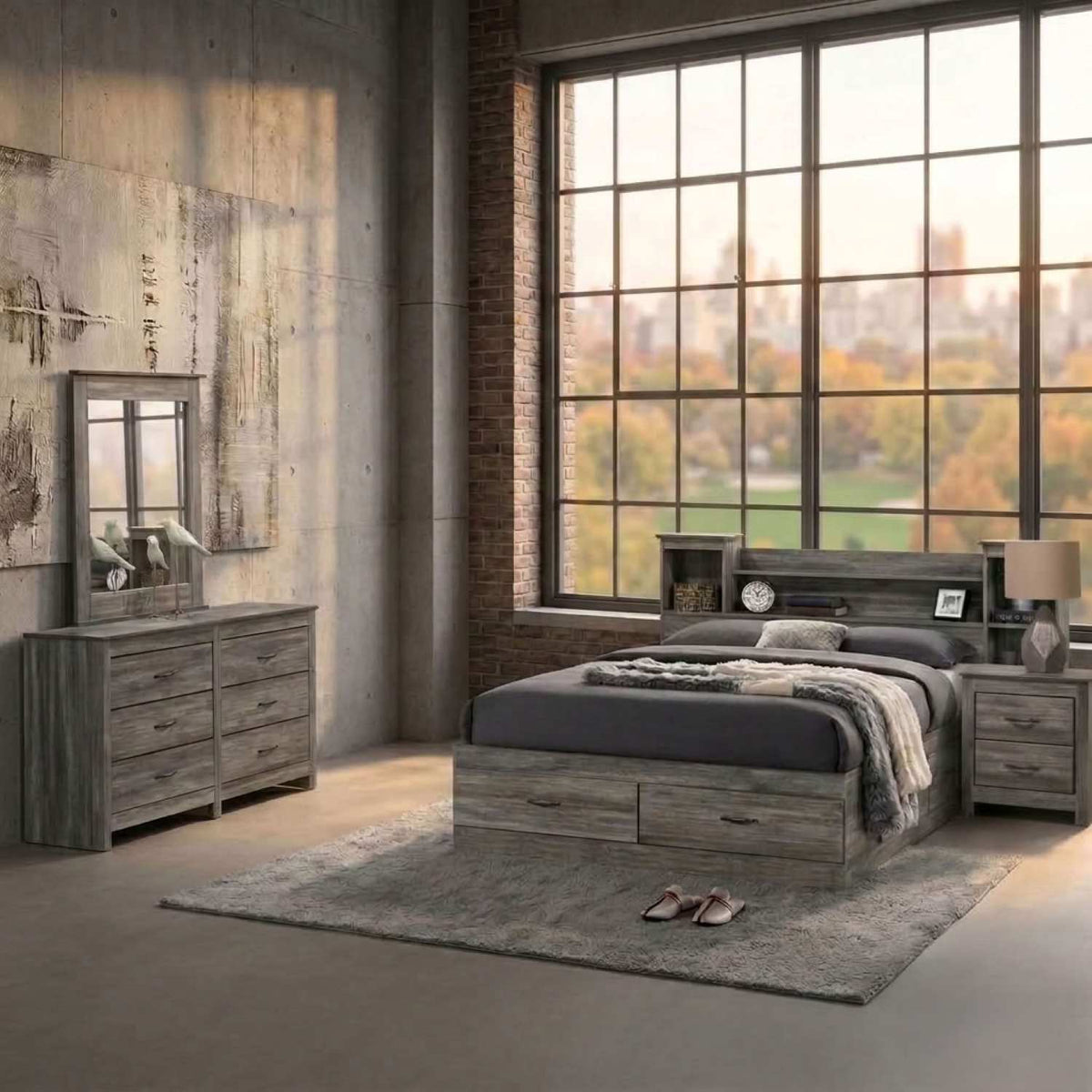 Canadian Made 6PC Storage Bedroom Set 6730