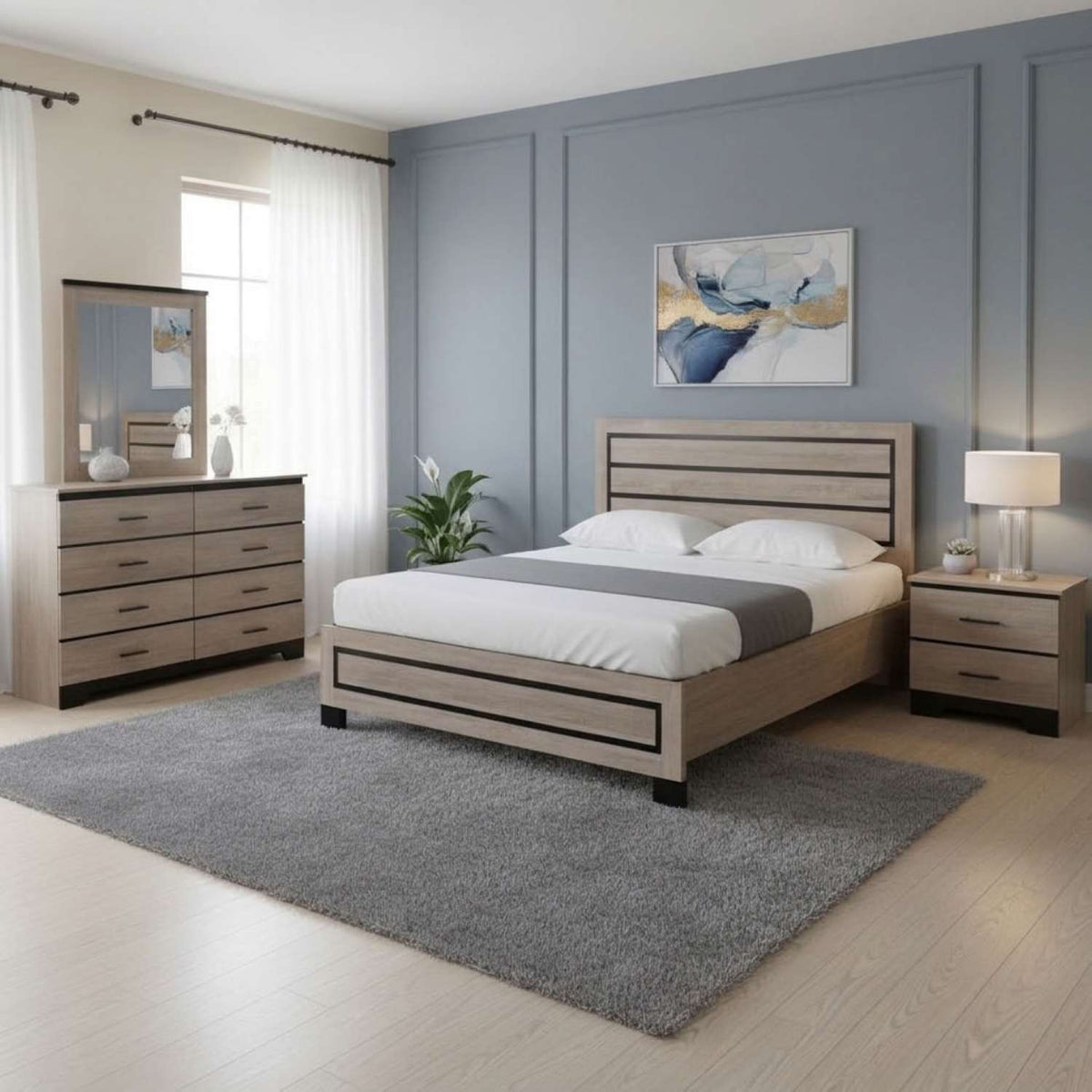 Canadian Made Two Tone Bedroom Set 6741