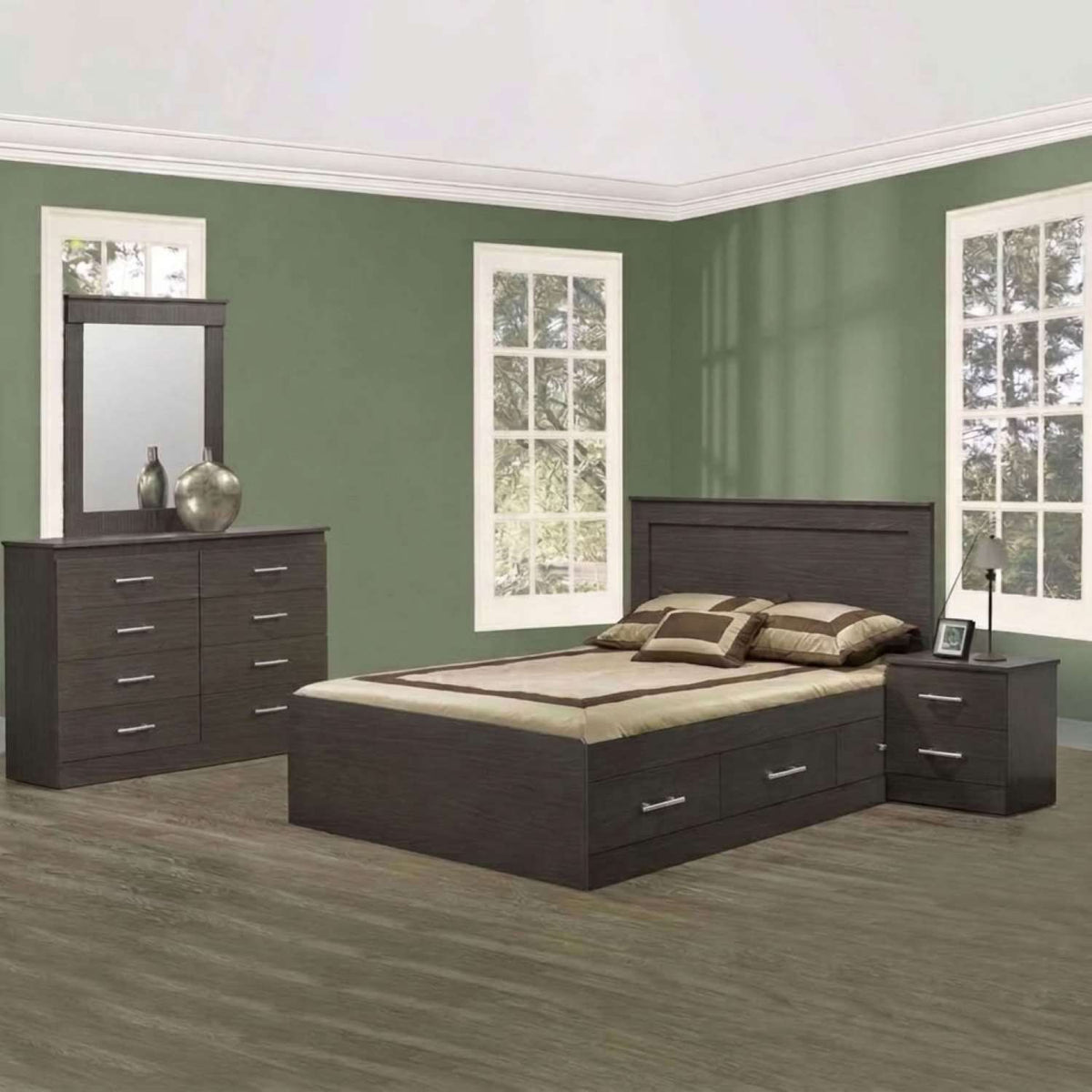 Canadian Made 2 Drawer Night Stand 5009