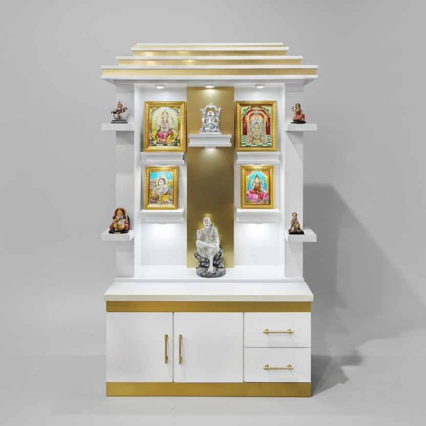 Canadian Made Pooja Mandir - Rudra